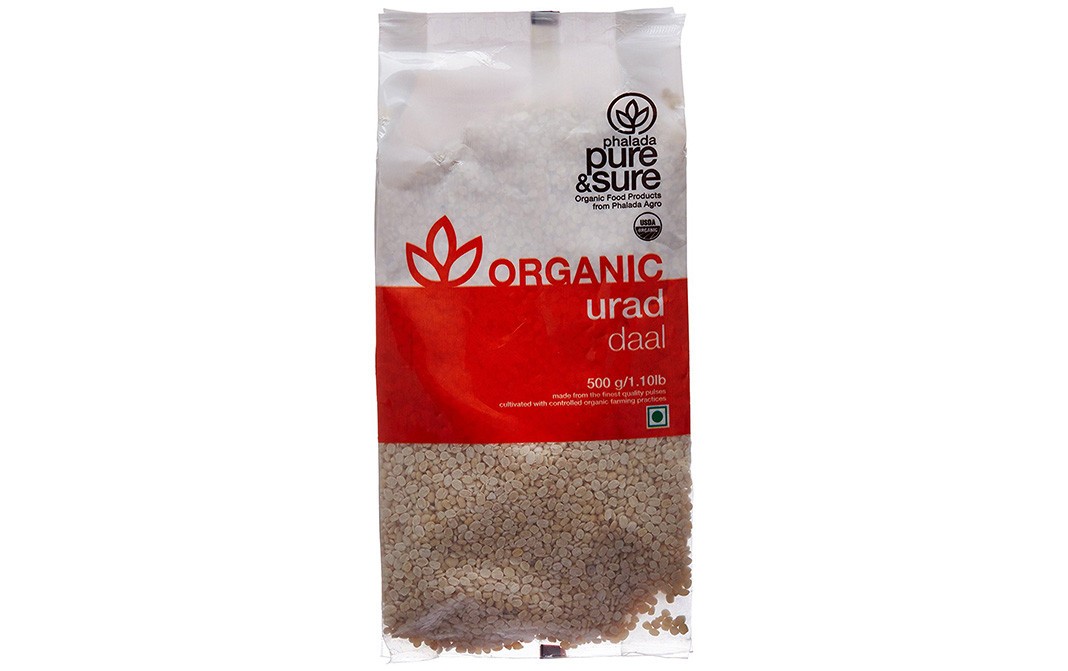 Pure & Sure Organic Urad  Daal    Pack  500 grams
